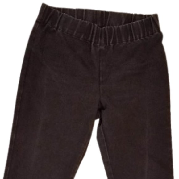 SOFT SURROUNDINGS Black Denim Pull-On Jeans - Women's M Petite - Picture 4 of 6